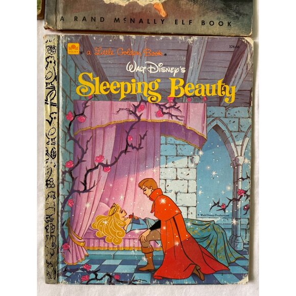 Vintage Little Golden Books Set Of 10 Including Frosty Peter Pan Sleeping Beauty - Picture 5 of 16